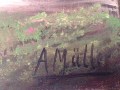 Óleo original sobre lienzo pintado y firmado por A. Müller